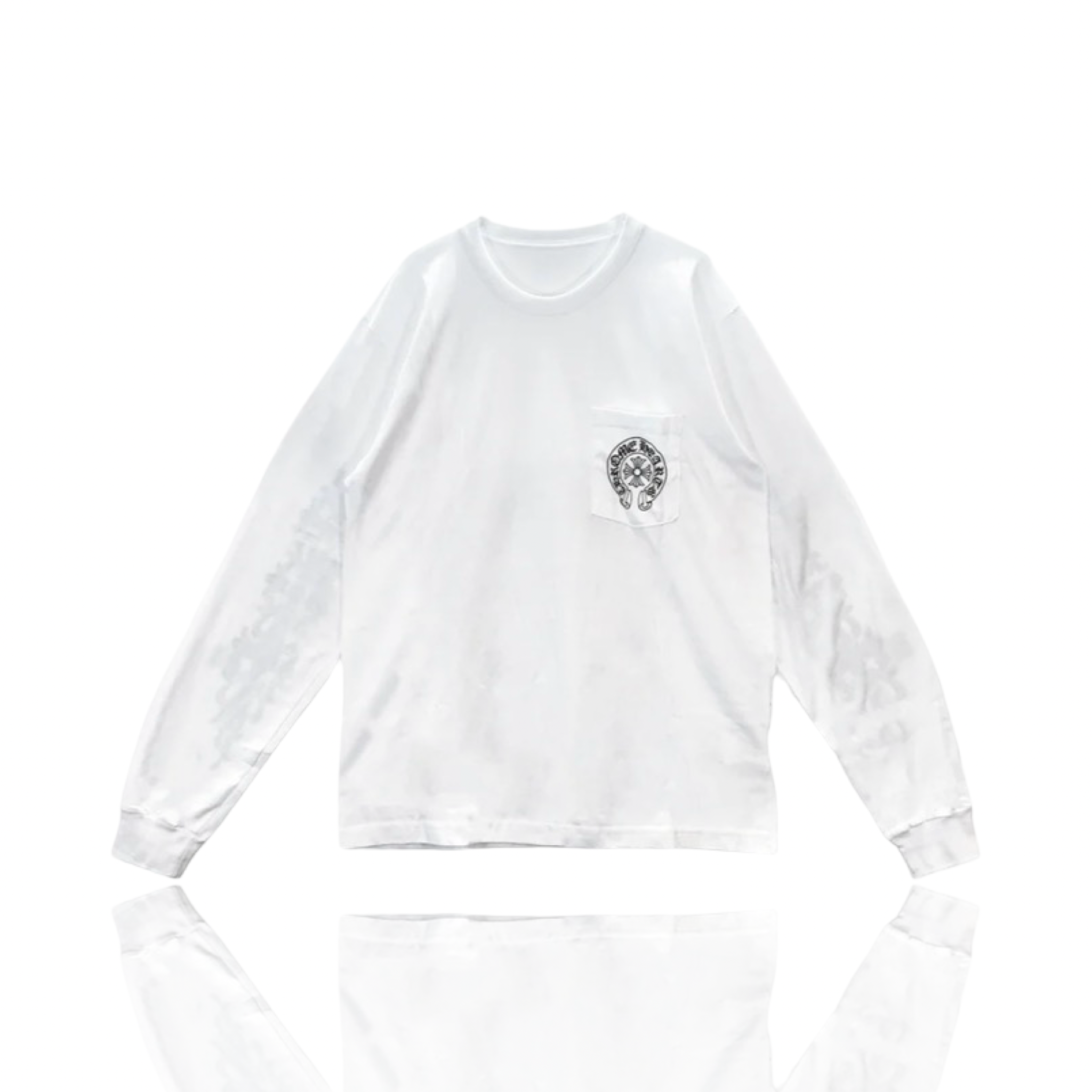 Chrome Hearts Las Vegas Exclusive Horseshoe Longsleeve White