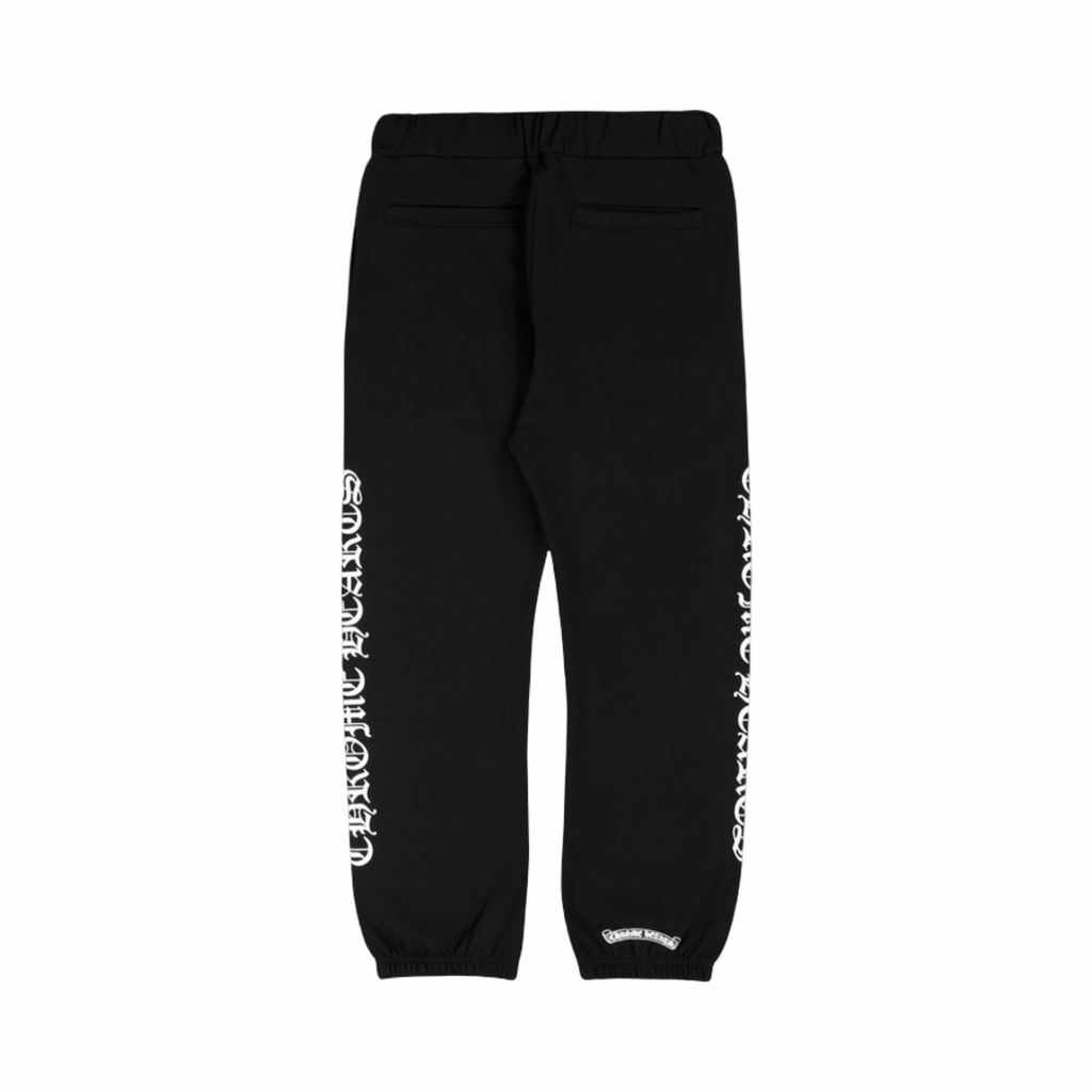 Chrome Hearts Scroll Logo Sweatpants Black