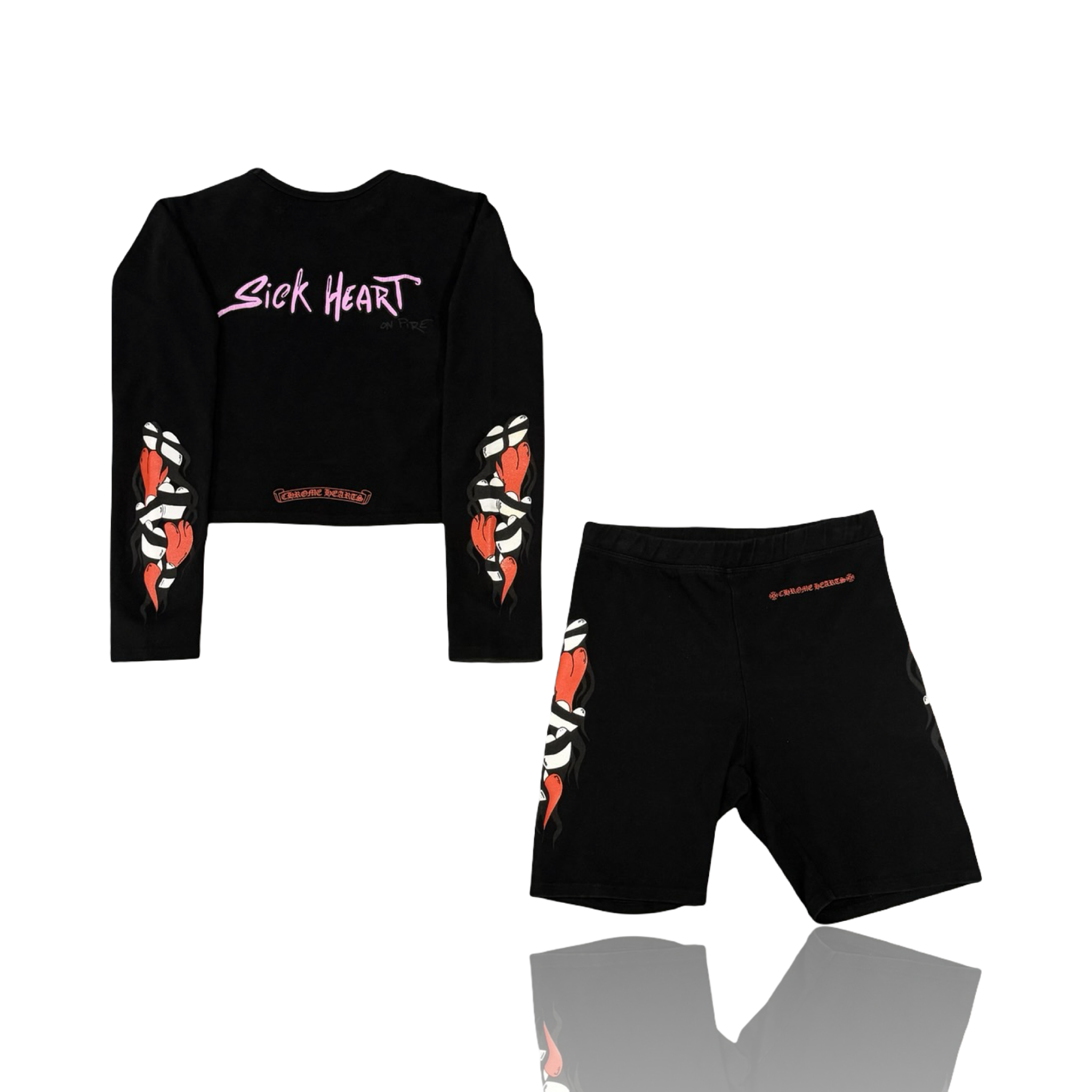 Chrome Hearts x Matty Boy Sick Heart Women's Set