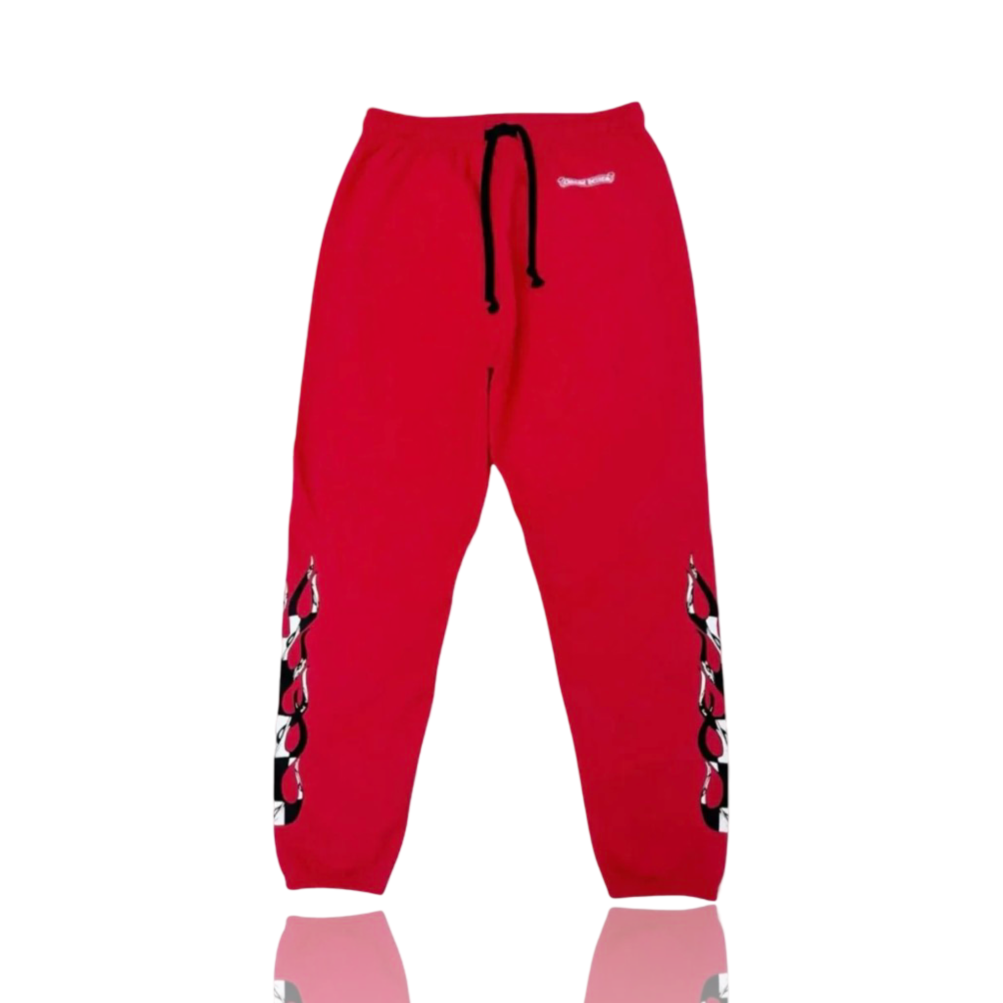 Chrome Hearts x Matty Boy Flame Logo Sweatpants Red