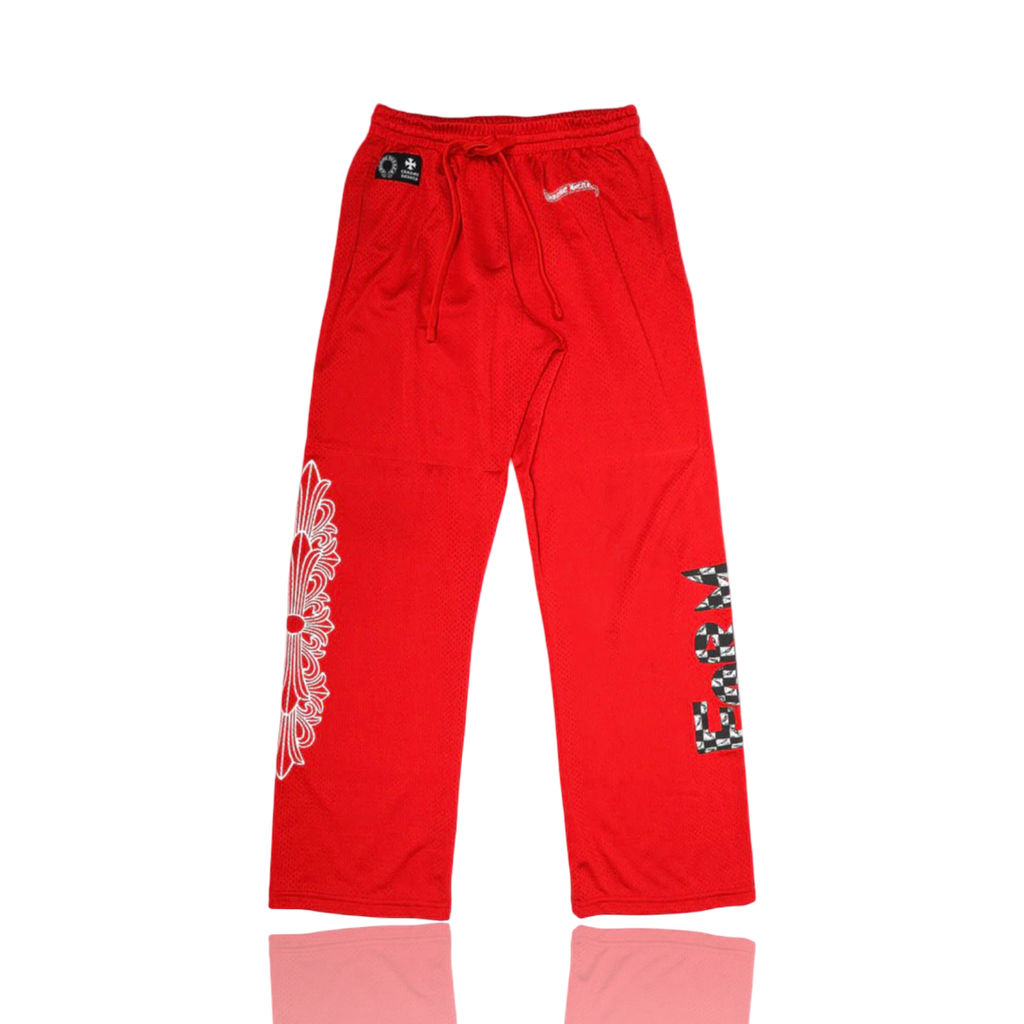 Chrome Hearts Stadium Mesh Pants Red