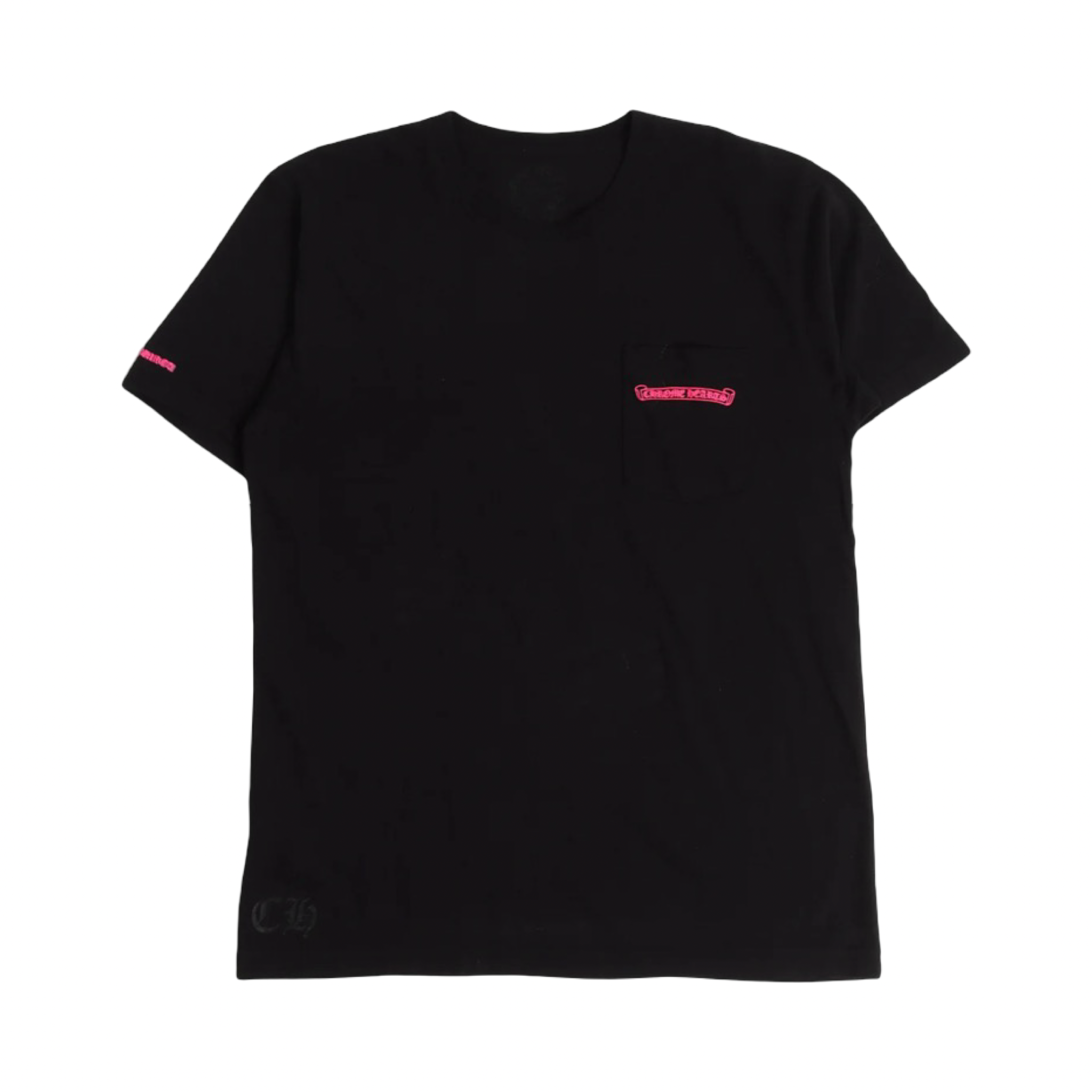 Chrome Hearts Pink Scroll Label Tee