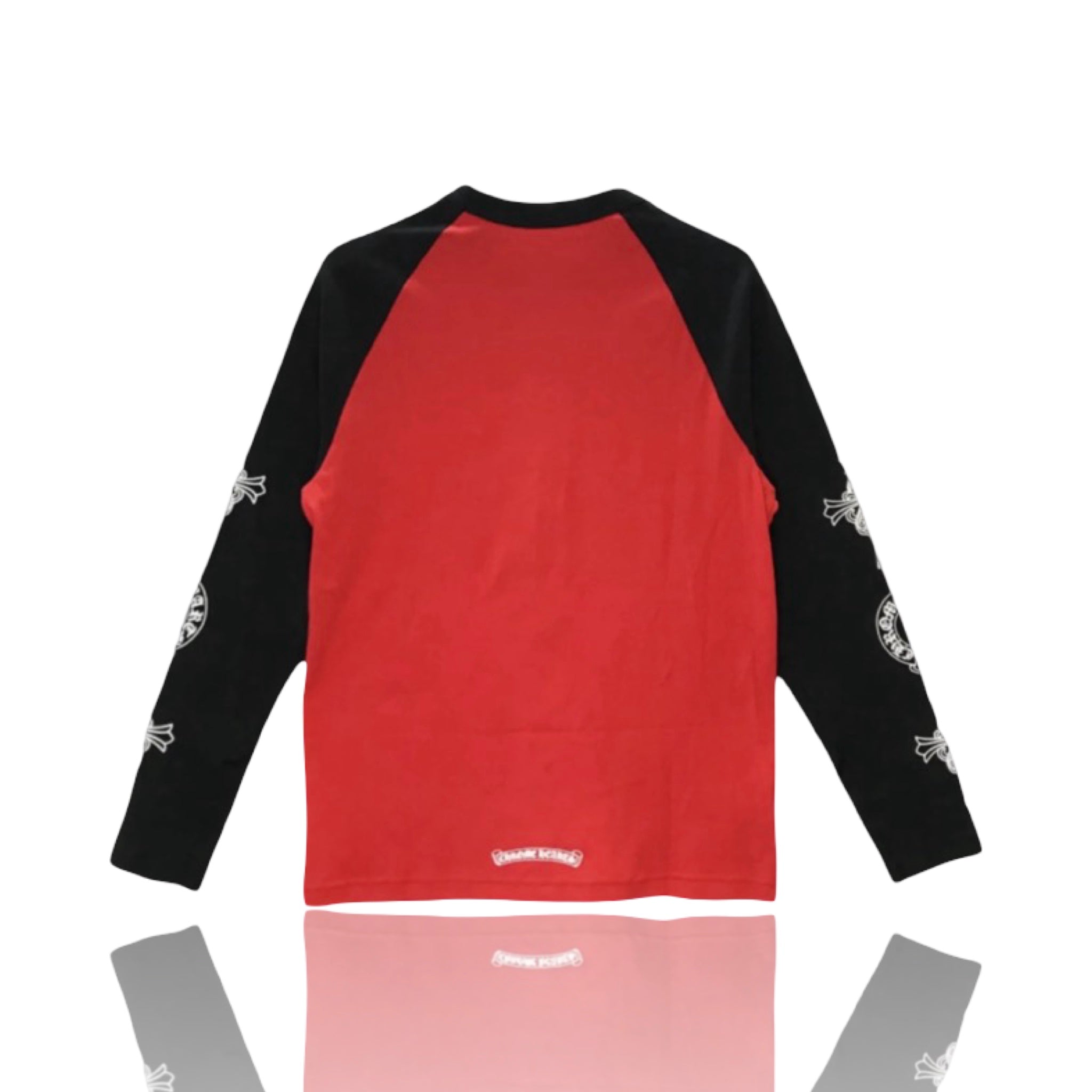 Chrome Hearts Neck Logo Baseball Longsleeve Red
