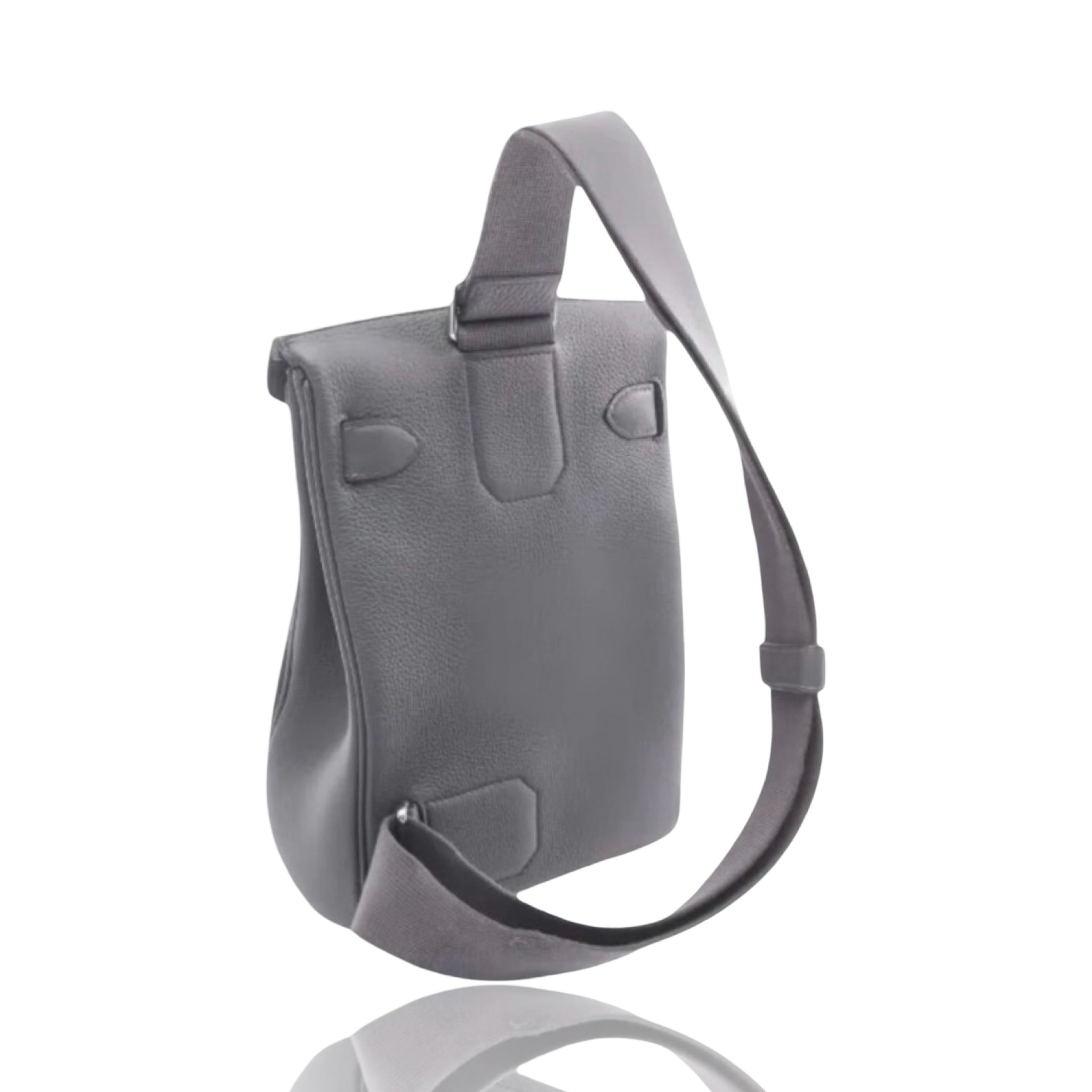Hermes Grey Ciel Hac A Dos Backpack