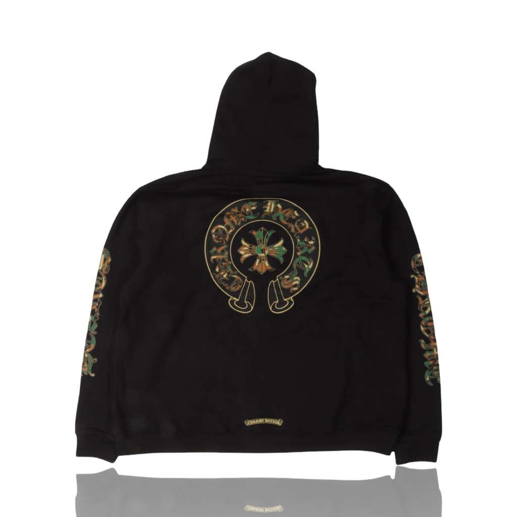 Chrome Hearts Camo Triple Cross Zip Up Thermal Lined Black