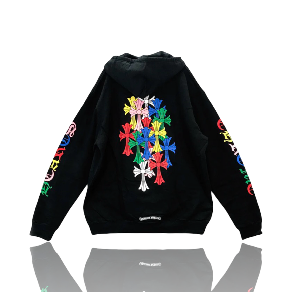 Chrome Hearts Multicolor Cemetery Print Hoodie Black