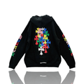 Chrome Hearts Multicolor Cemetery Print Hoodie Black