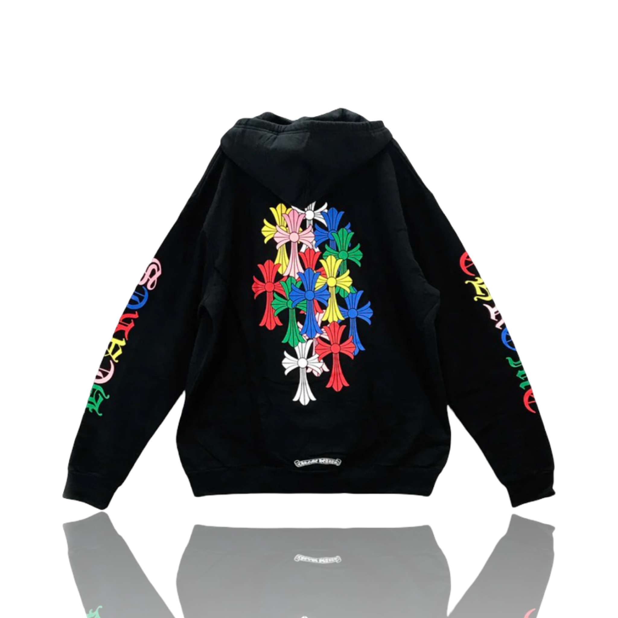 Chrome Hearts Multicolor Cemetery Print Hoodie Black