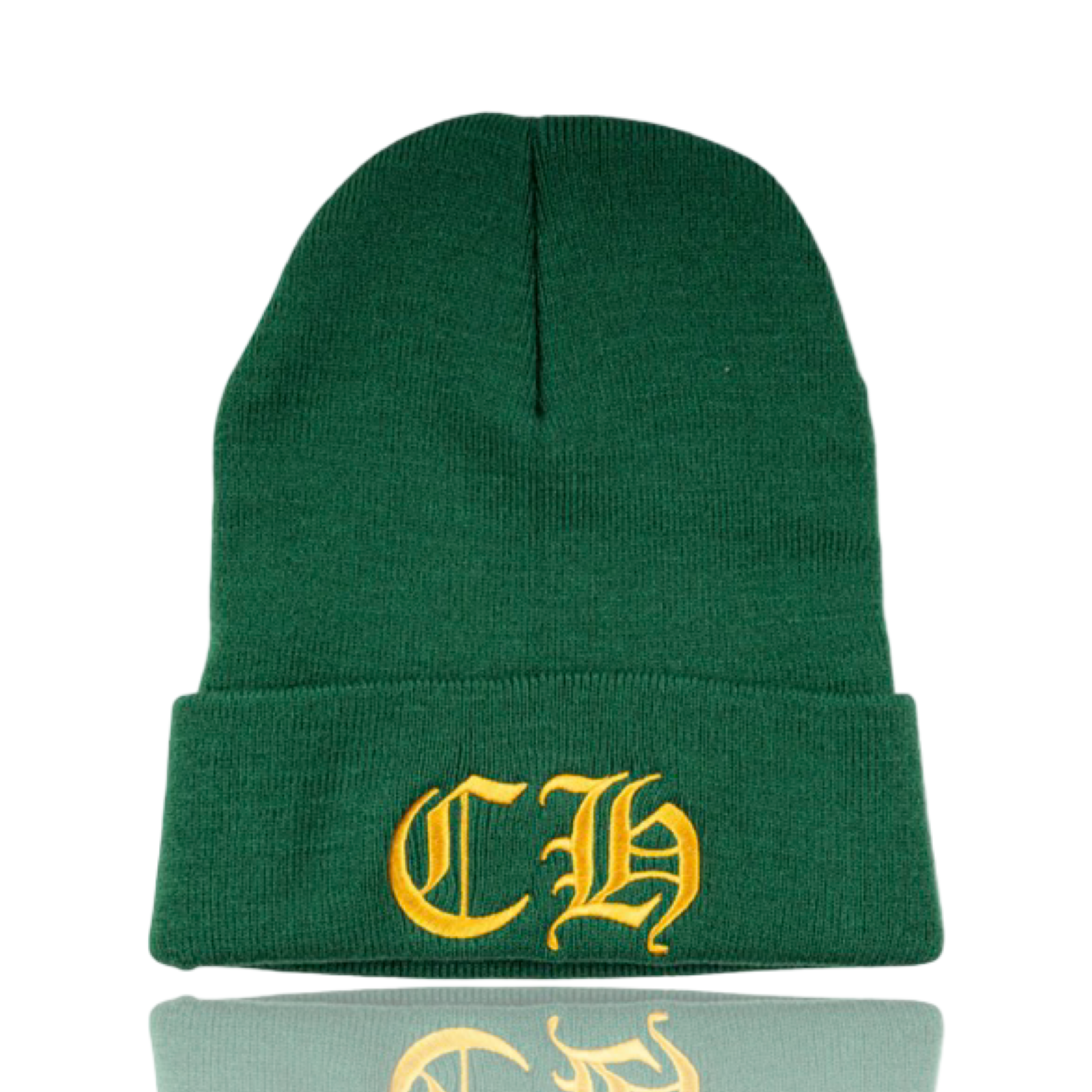 Chrome Hearts CH Logo Beanie Green/Yellow