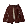 Rick Owens DRKSHDW Burgundy Bauhaus Bela Shorts