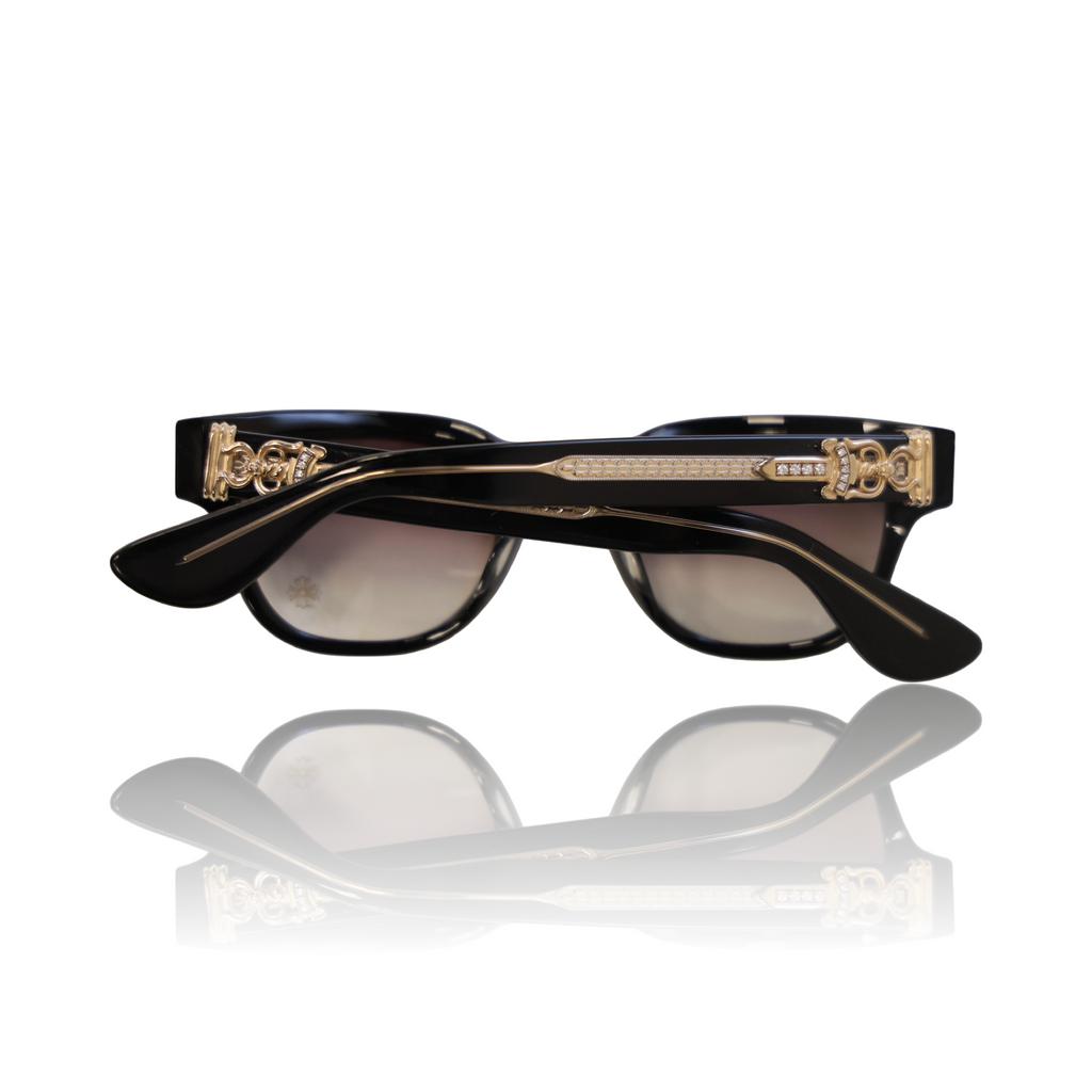 Chrome Hearts Diamond Cuntvoluted Glasses Black/Gold