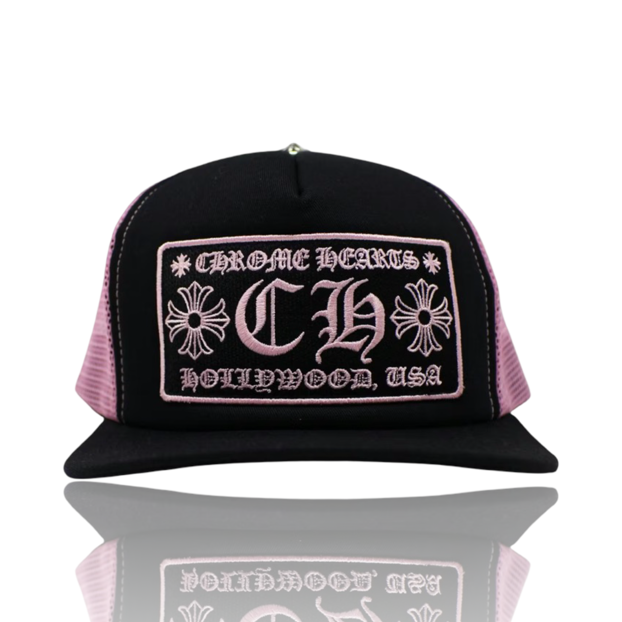 Chrome Hearts CH Hollywood Trucker Pink/Black