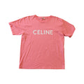 Celine Logo Pink Tee