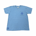 Chrome Hearts Blue Miami Horseshoe Logo Tee Blue