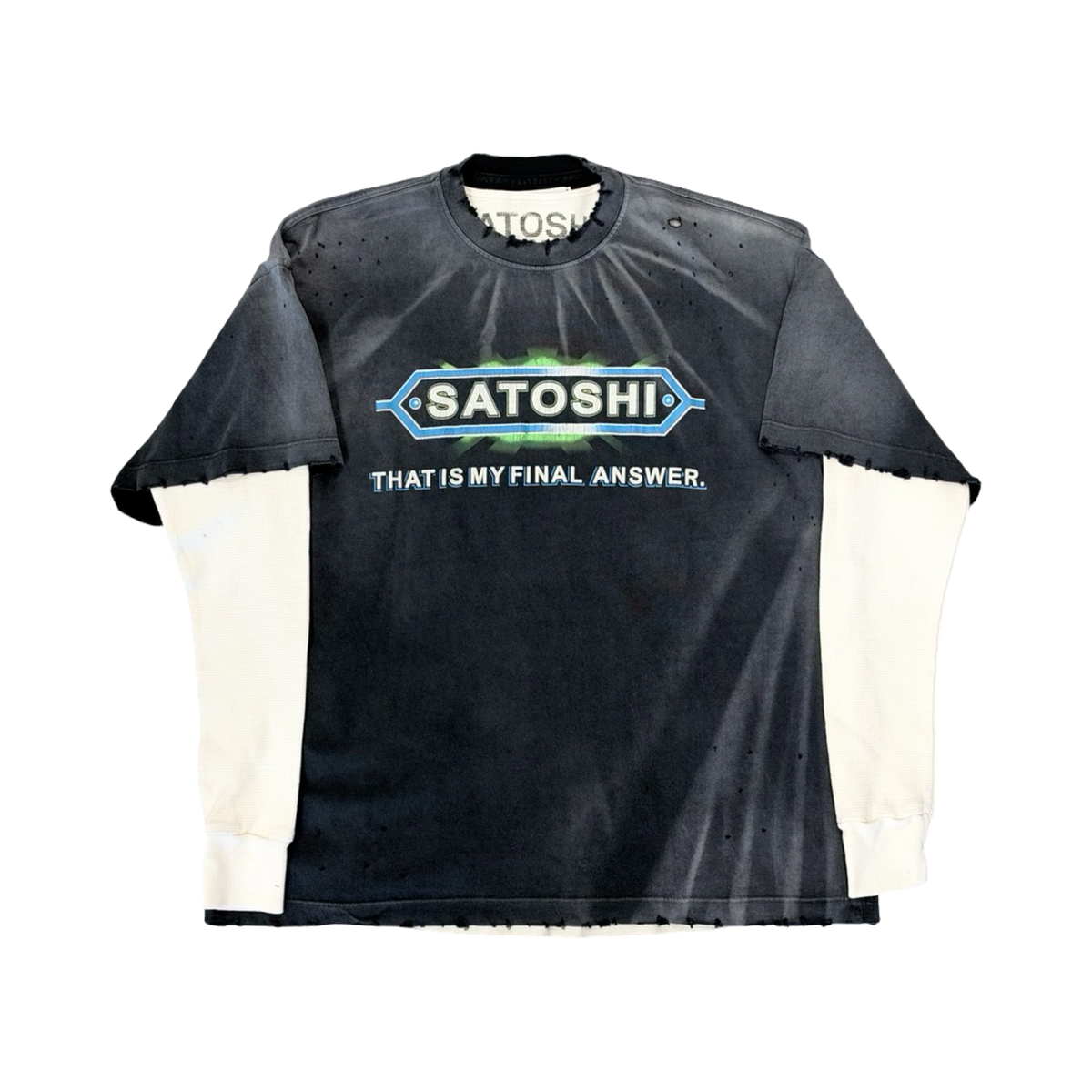 Satoshi Nakamoto My Final Answer Luke Destroyed Thermal Longsleeve