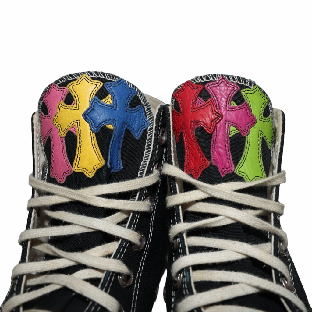 Chrome Hearts Multicolor Leather Cross Converse