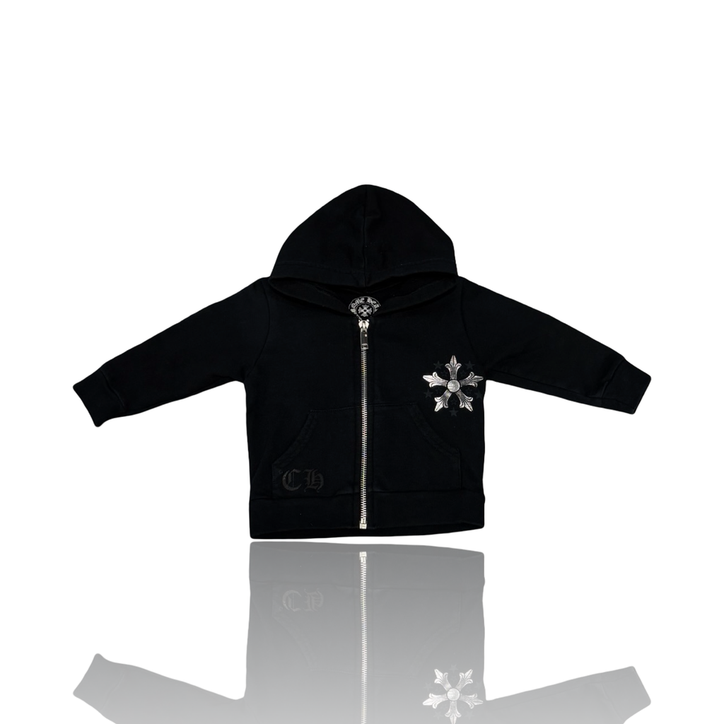 Chrome Hearts Star Logo Toddler Zip Up Black