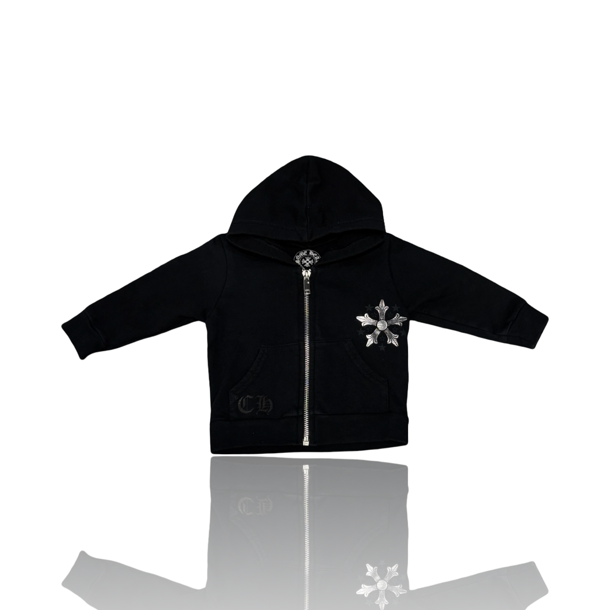 Chrome Hearts Star Logo Toddler Zip Up Black