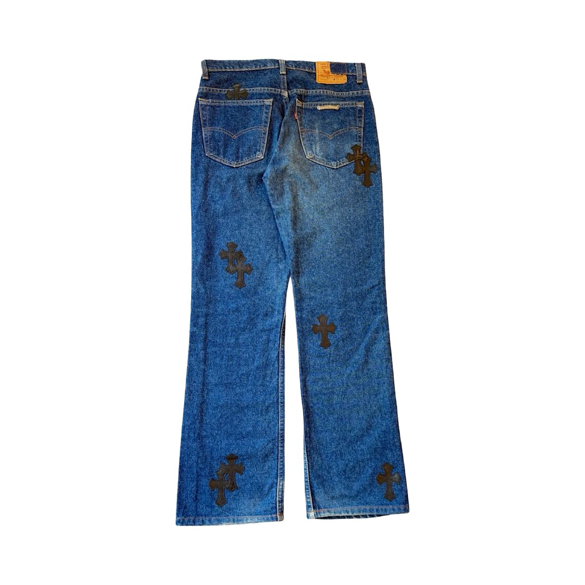Chrome Hearts Levi's 517 Dark Wash Jeans