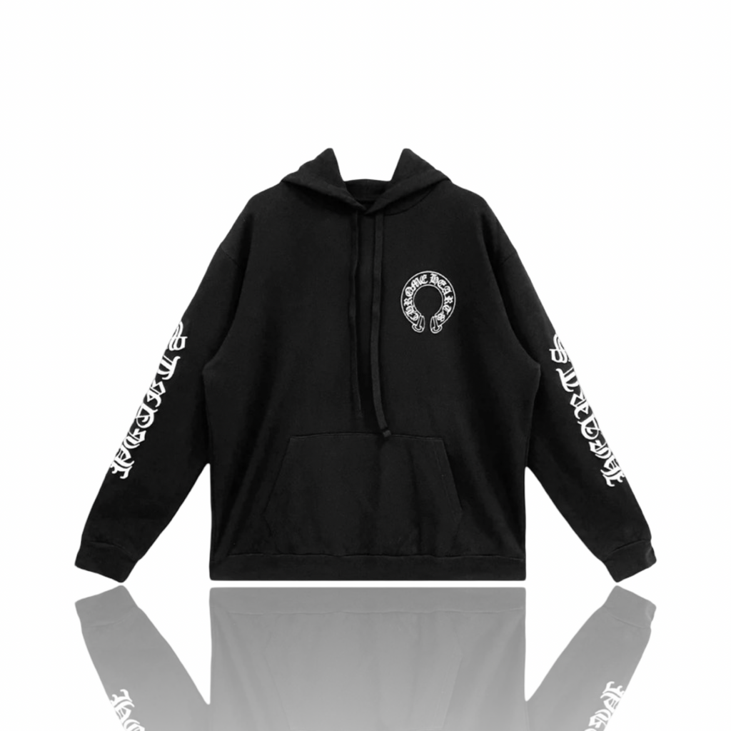 Chrome Hearts Matty Boy Black Chomper Horseshoe Hoodie