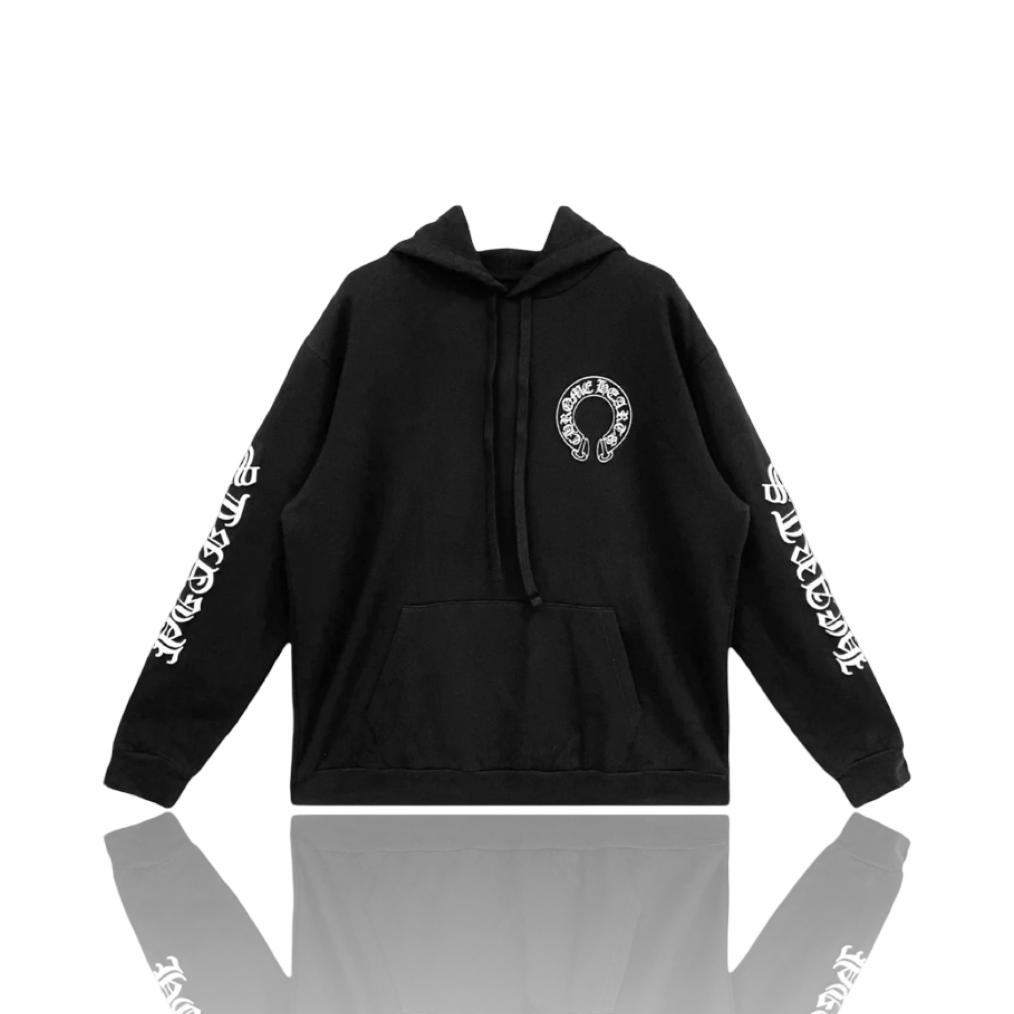 Chrome Hearts Matty Boy Black Chomper Horseshoe Hoodie