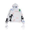 Chrome Hearts Stencil Multi Cross Horseshoe Hoodie White
