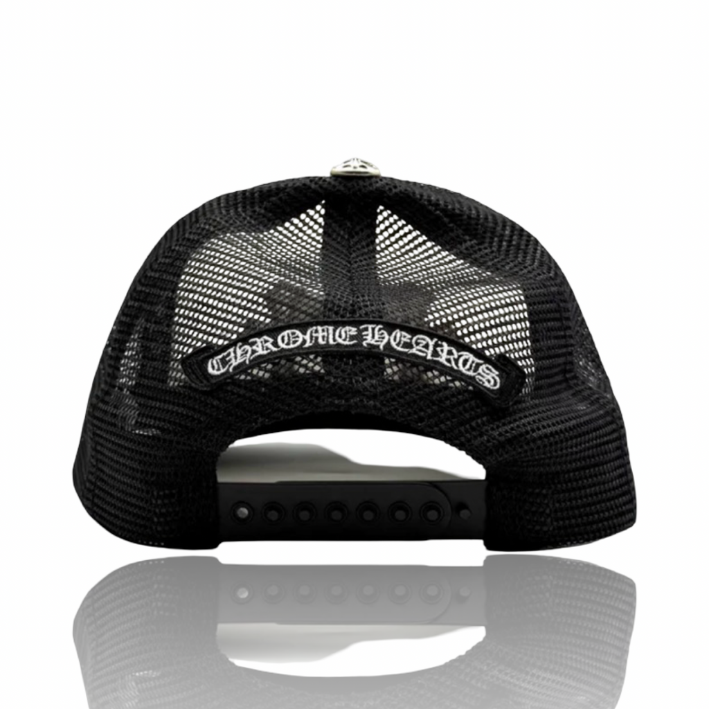 Chrome Hearts Leather Triple Cross Trucker Red/White/Blue