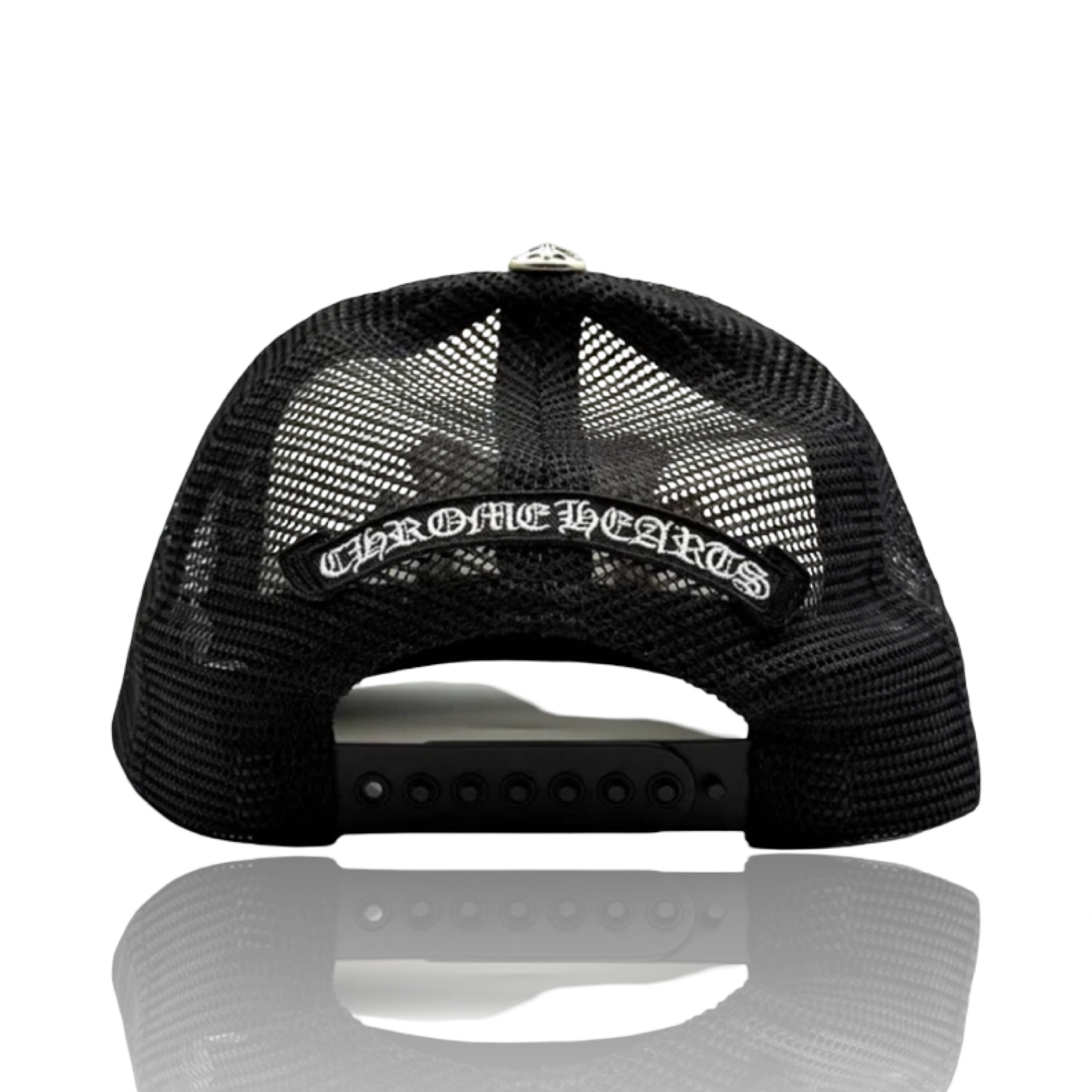 Chrome Hearts Leather Triple Cross Trucker Red/White/Blue