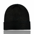 Chanel CC Logo Glitter Black/Gold Beanie