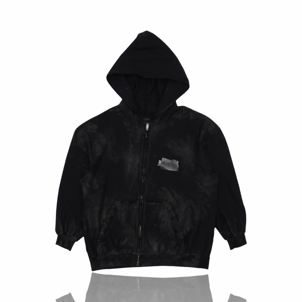 Balenciaga Tape Zip Up Black