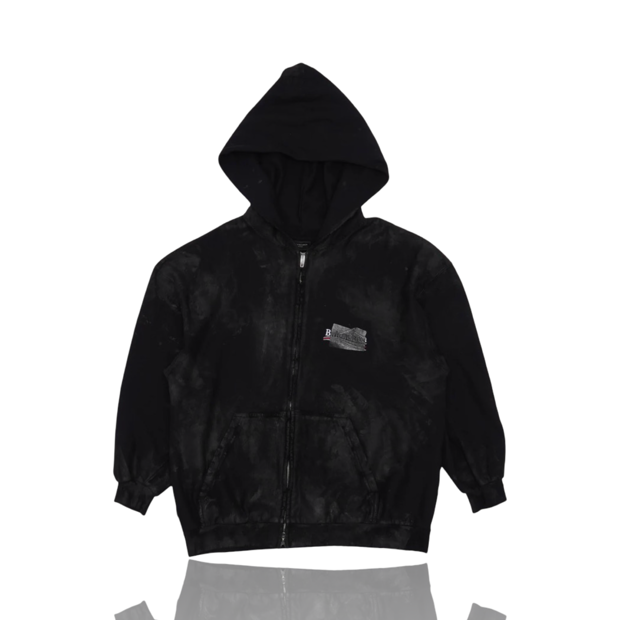 Balenciaga Tape Zip Up Black