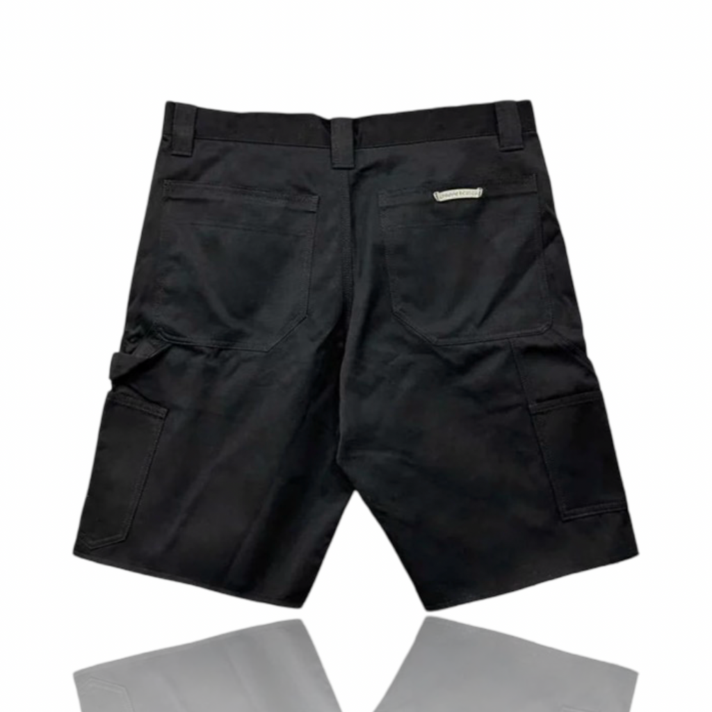 Chrome Hearts Double Knee Carpenter Shorts Black