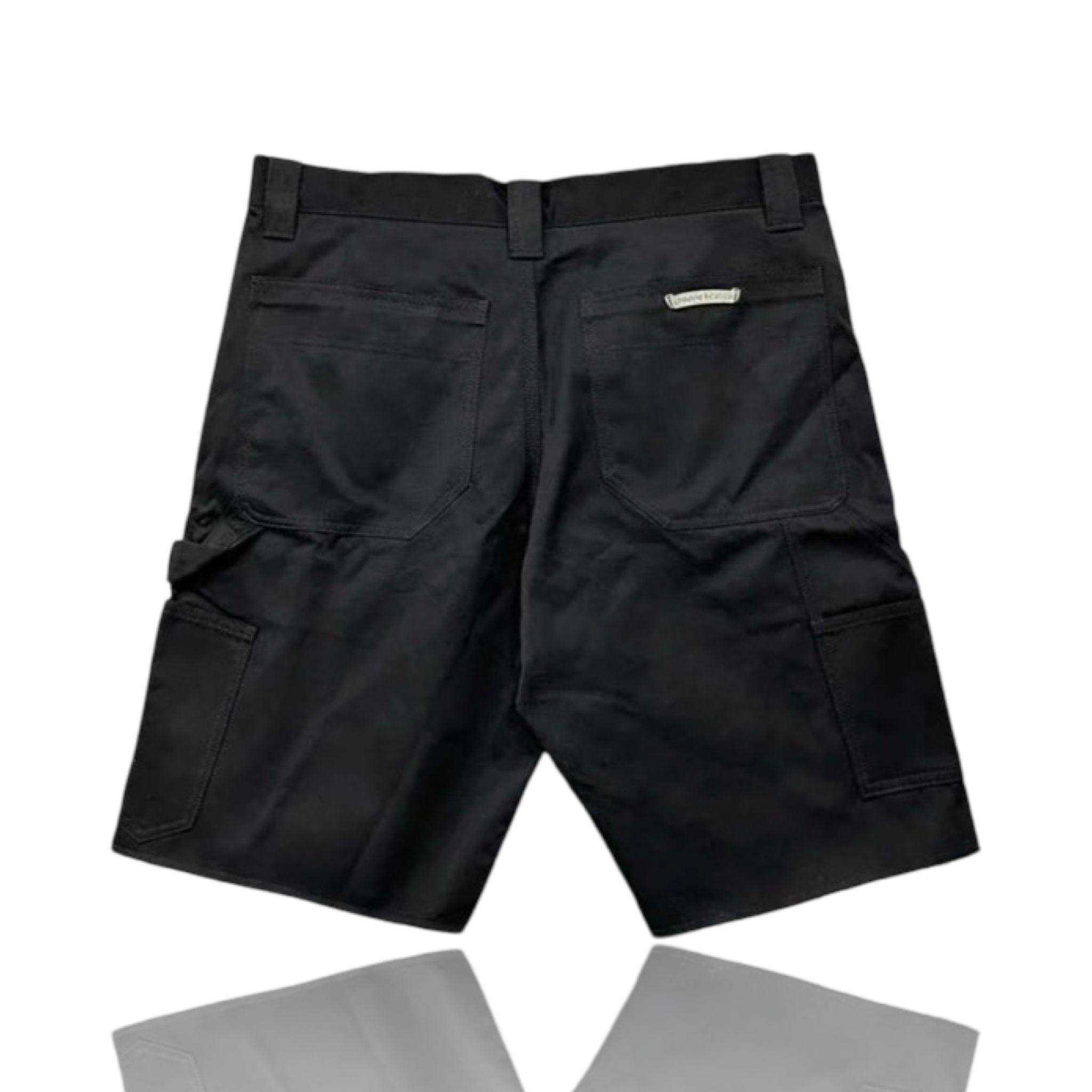 Chrome Hearts Double Knee Carpenter Shorts Black