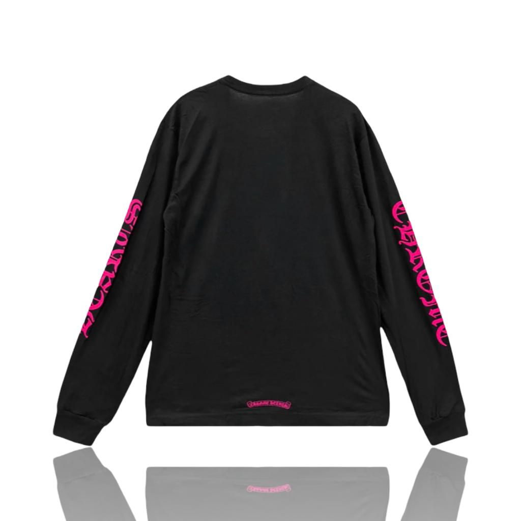 Chrome Hearts Neck Logo Longsleeve Black/Pink