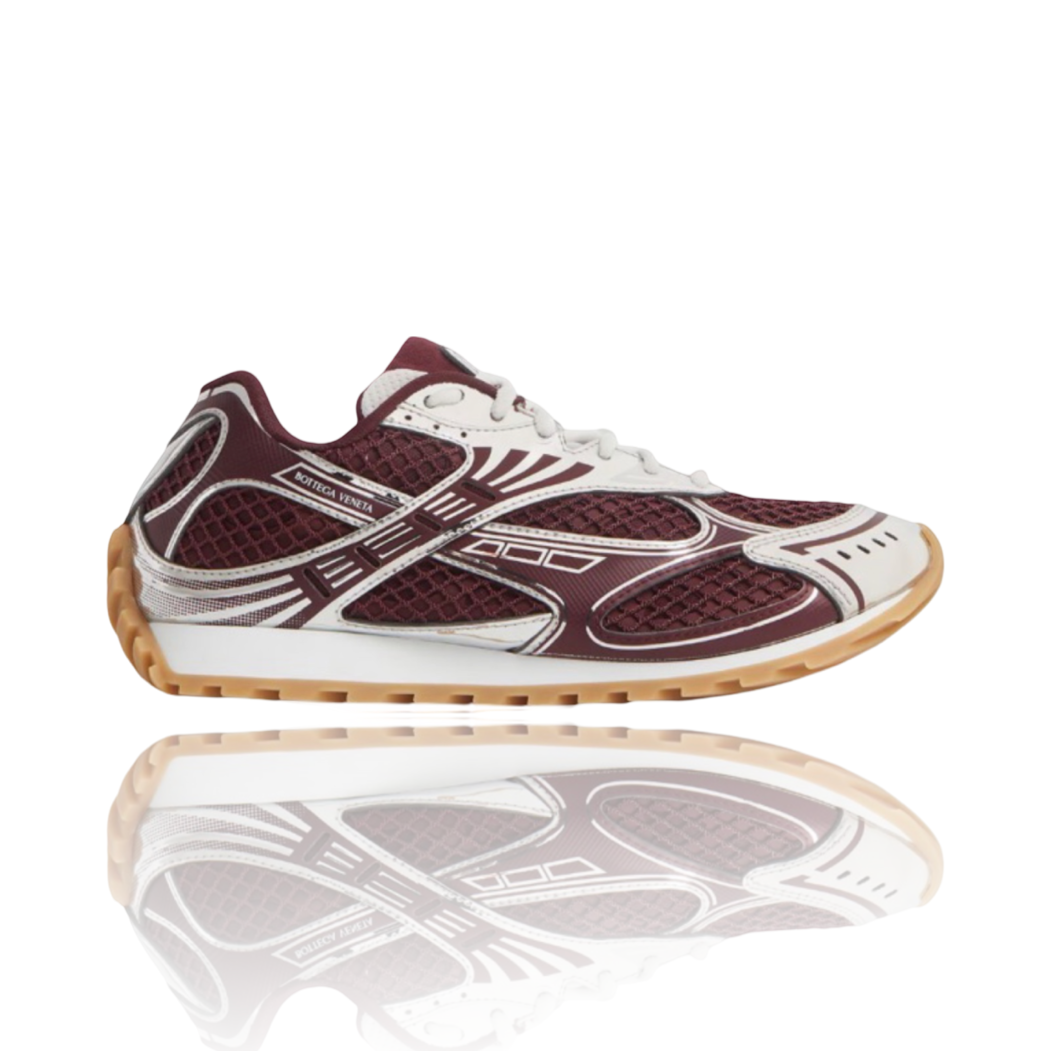 Bottega Veneta Orbit Sneakers Barolo/Silver