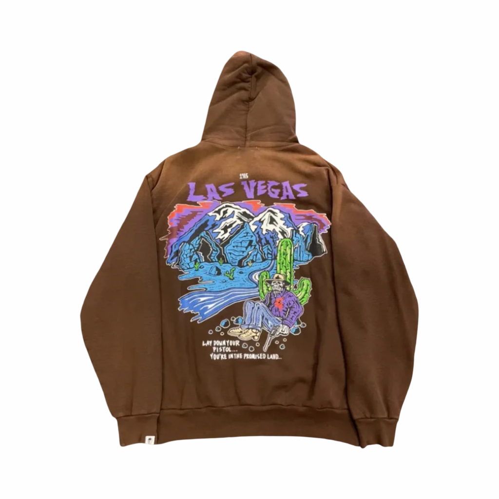 Warren Lotas Promised Land Hoodie Faded Brown