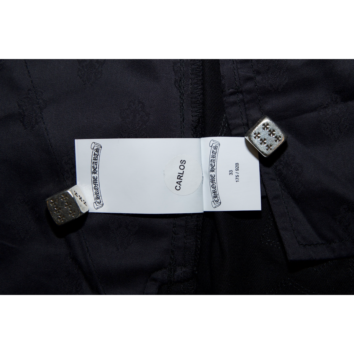 Chrome Hearts Black Camo Patch Chino Pants