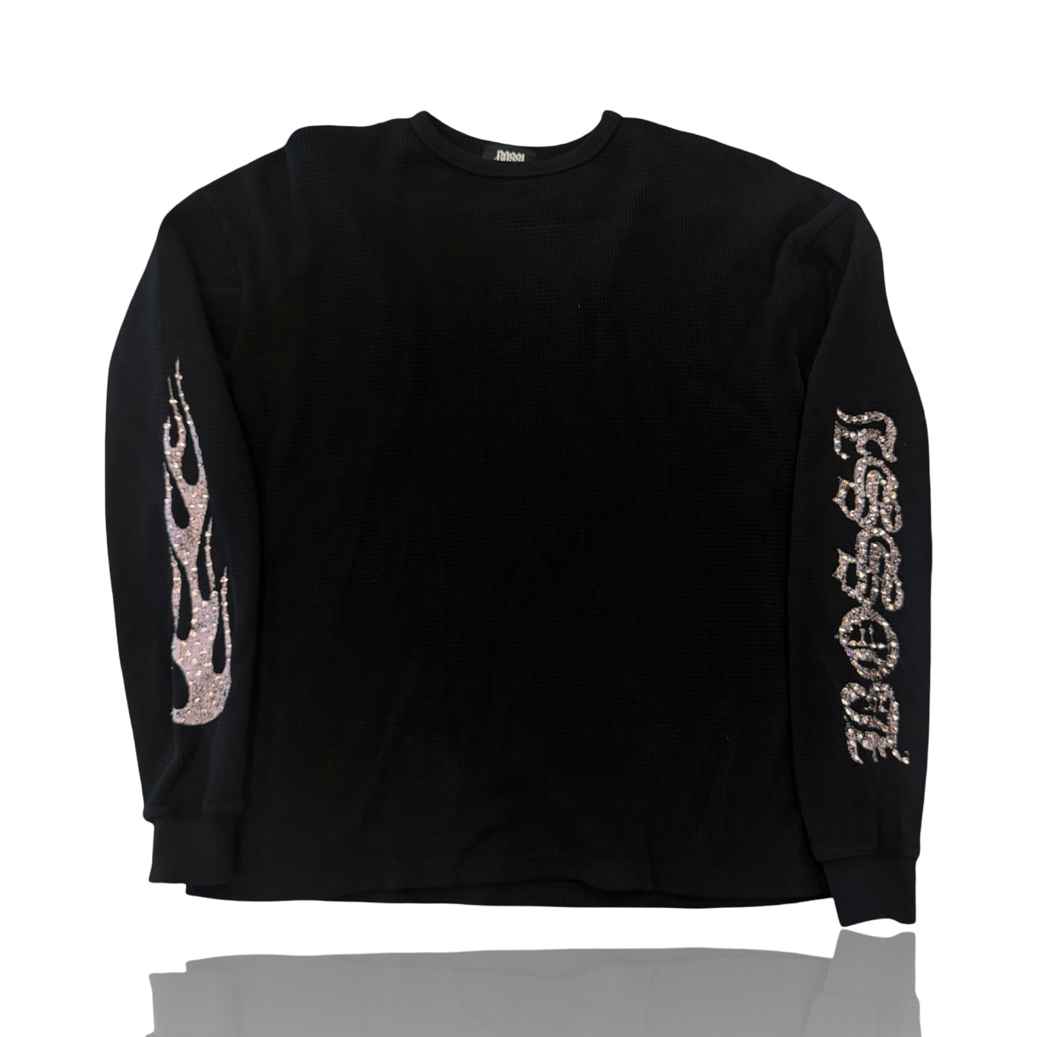 BOSSI Thermal Rhinestone Logo Longsleeve Black/Pink