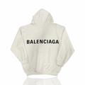 Balenciaga Back Logo White Hoodie