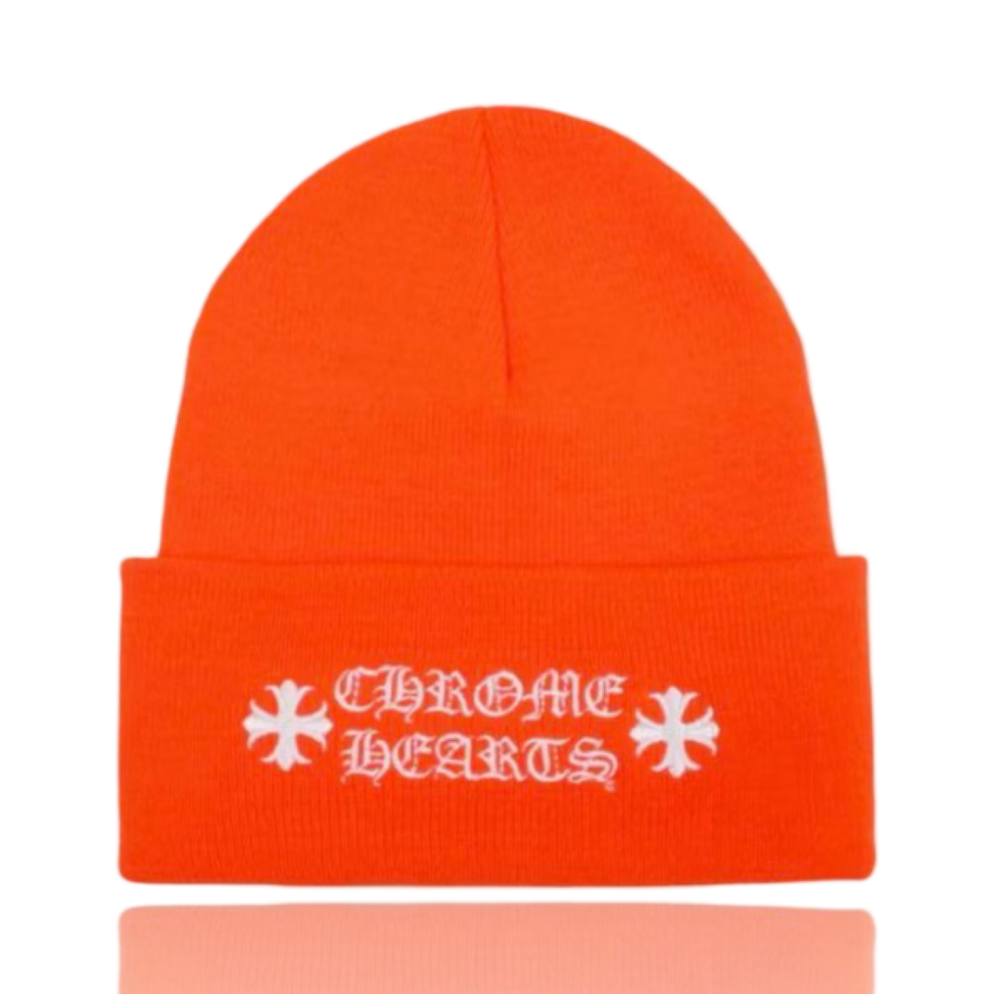 Chrome Hearts Orange White Watch Cap Beanie
