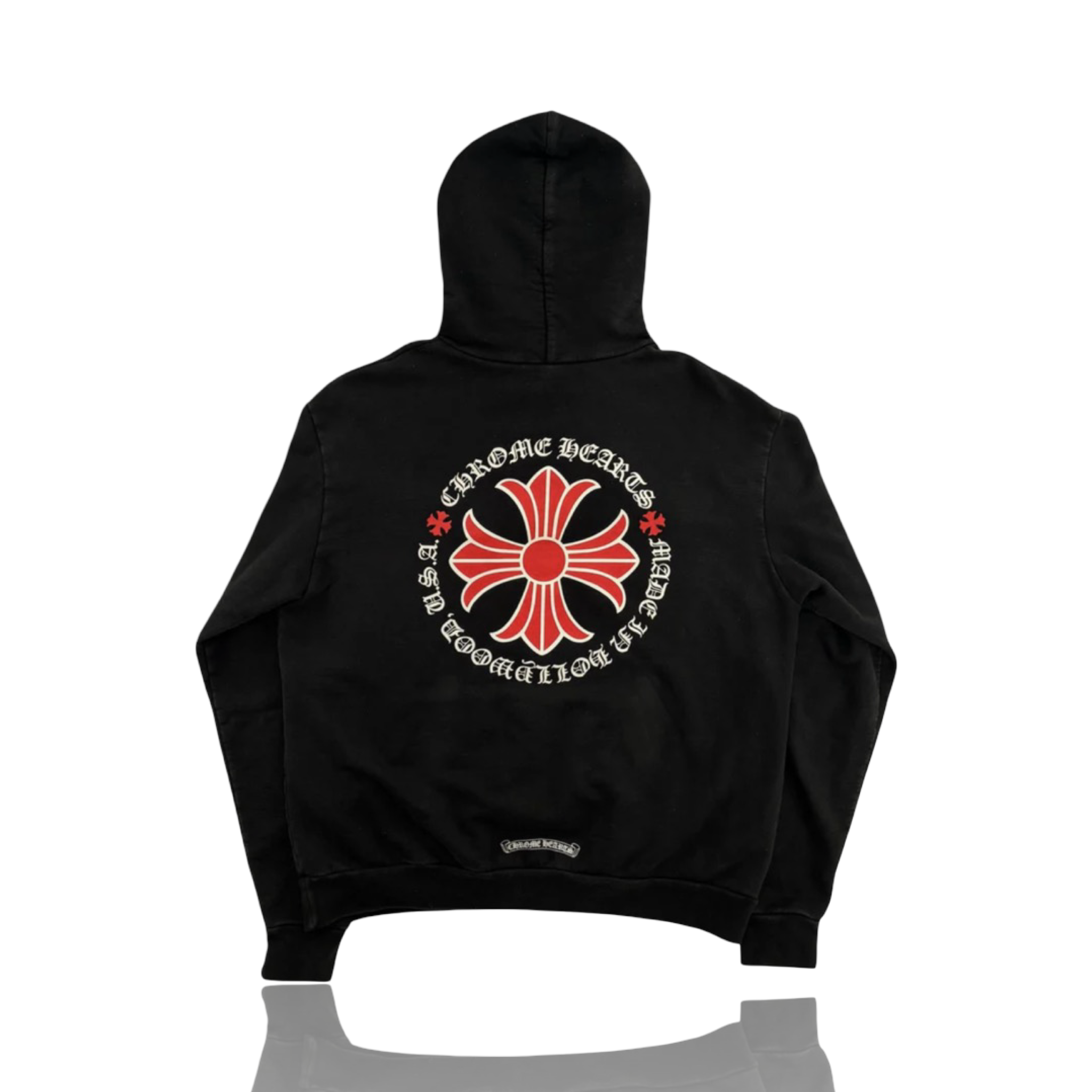 Chrome Hearts Made In Hollywood Red Plus Cross Hoodie