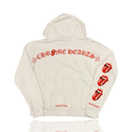 Chrome Hearts Rolling Stones Scroll Logo Zip Up White