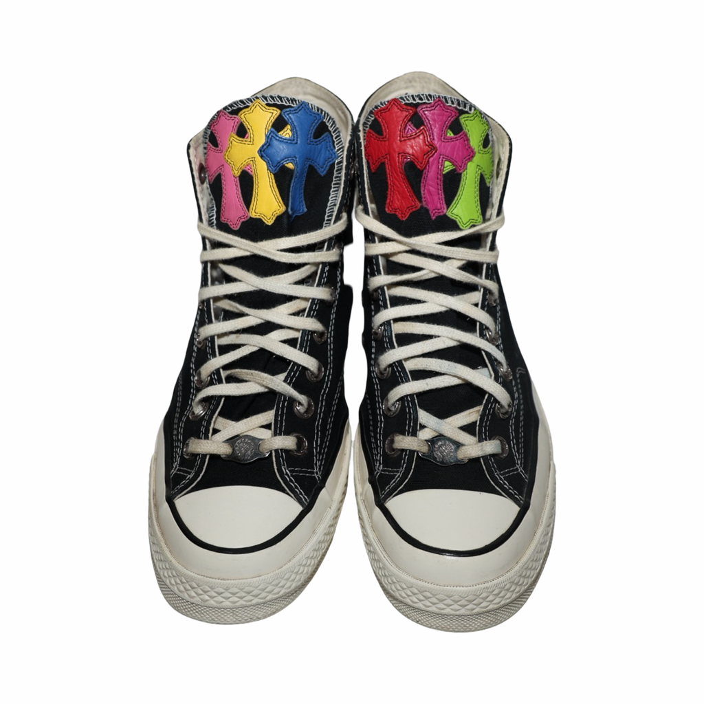 Chrome Hearts Multicolor Leather Cross Converse