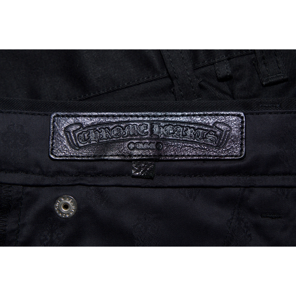 Chrome Hearts Black Camo Patch Chino Pants