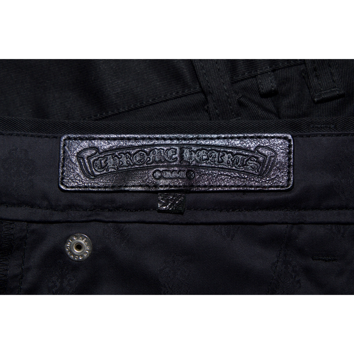 Chrome Hearts Black Camo Patch Chino Pants