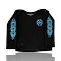Chrome Hearts Boys Black Horseshoe Logo Long Sleeve Black