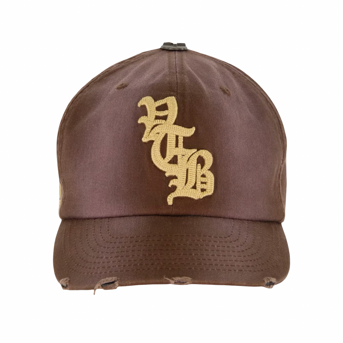 Vertabrae Logo Embroidered Snapback Brown