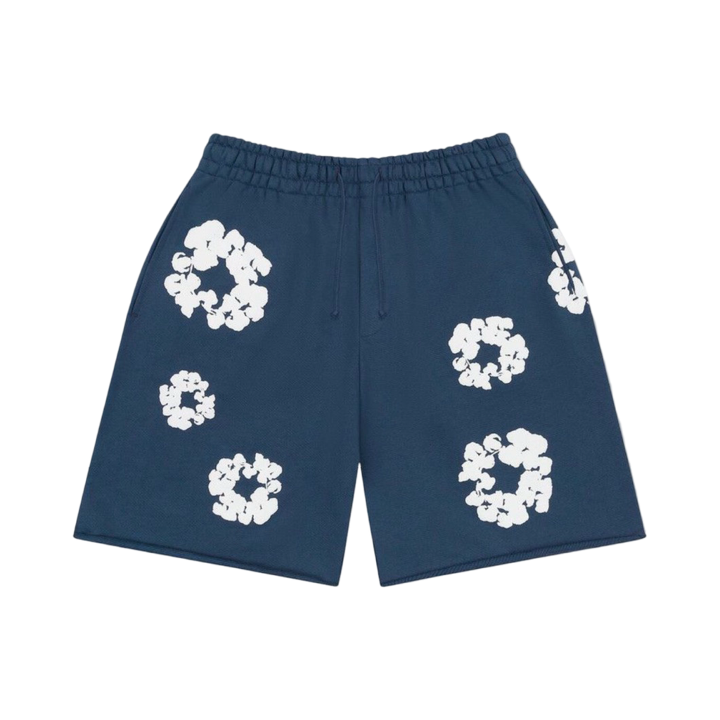 Denim Tears The Cotton Wreath Shorts Navy