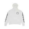 Chrome Hearts Floral Horseshoe Logo Hoodie White