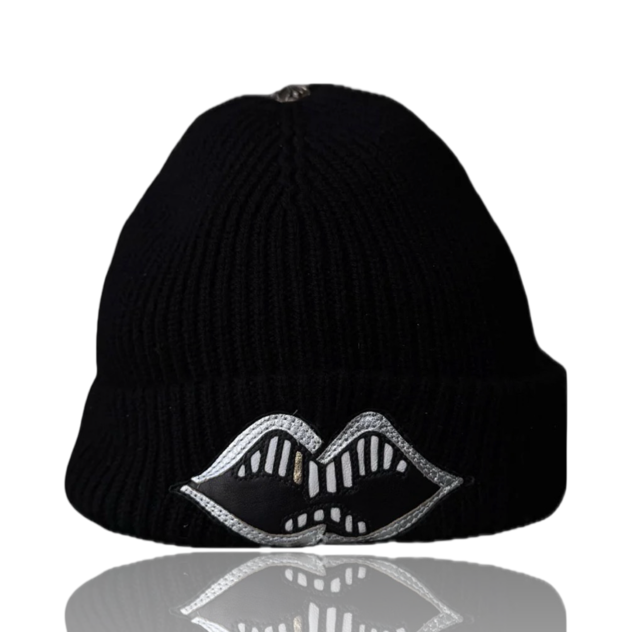 Chrome Hearts Matty Boy Silver Chomper Beanie